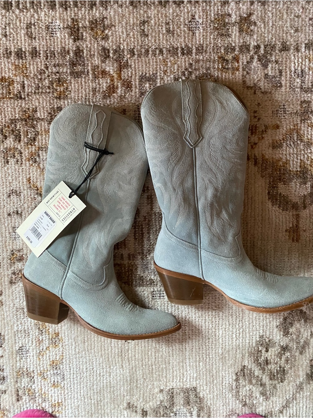 Idyllwind Blue Suede Western Boots new 8
